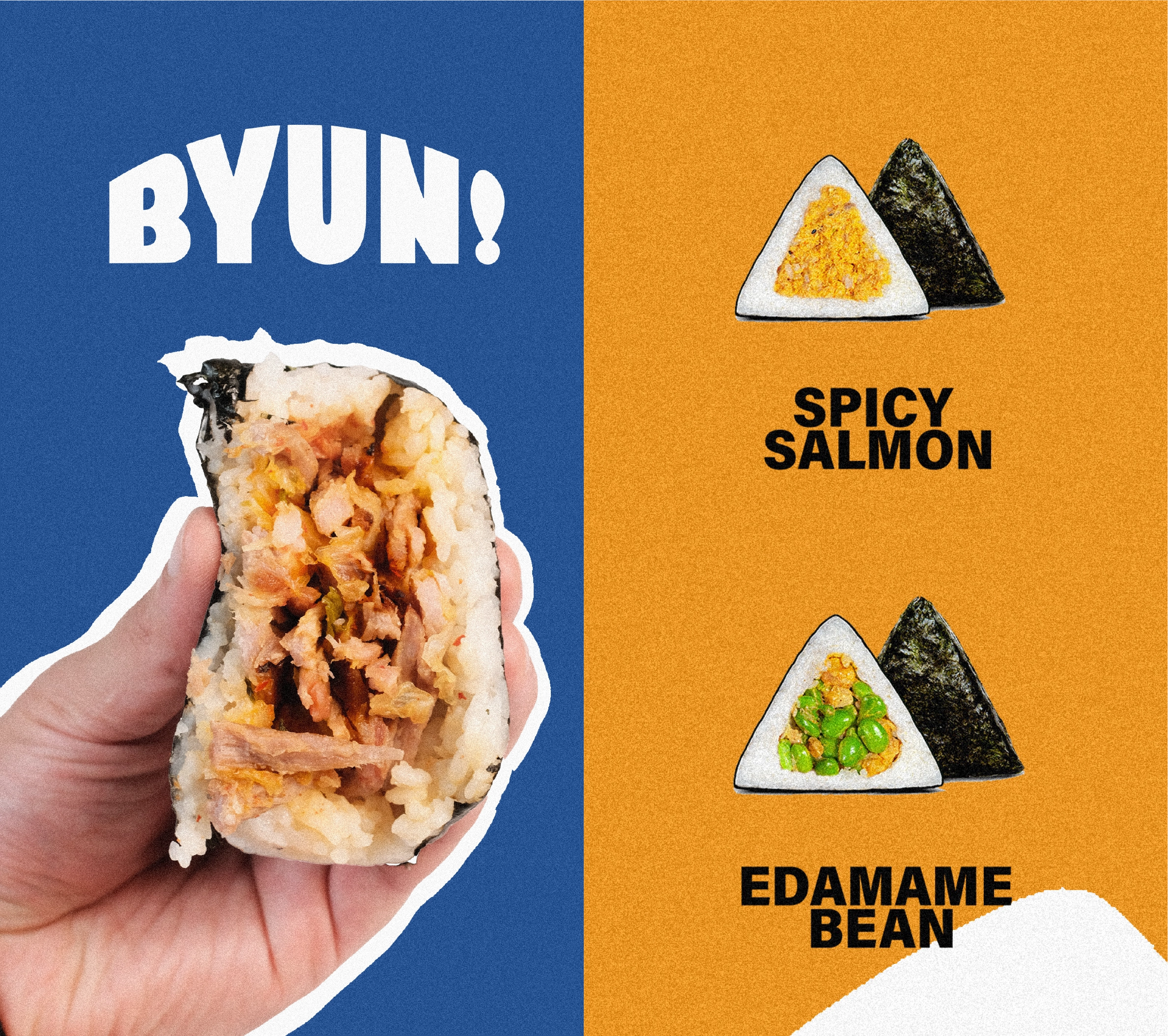 A range of BYUN onigiri packs
